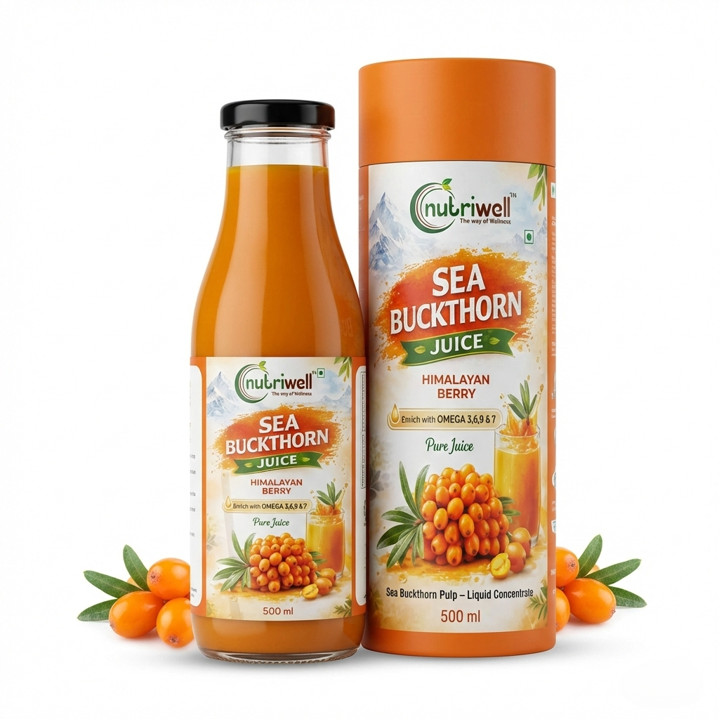 Sea Buckthorn Juice for Immunity, Diabetes & Skin Booster 500ml