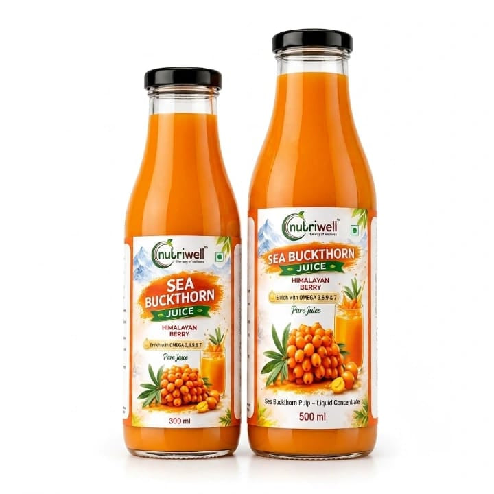 Sea Buckthorn Juice for Immunity, Diabetes & Skin Booster 300ml +500ml Combo